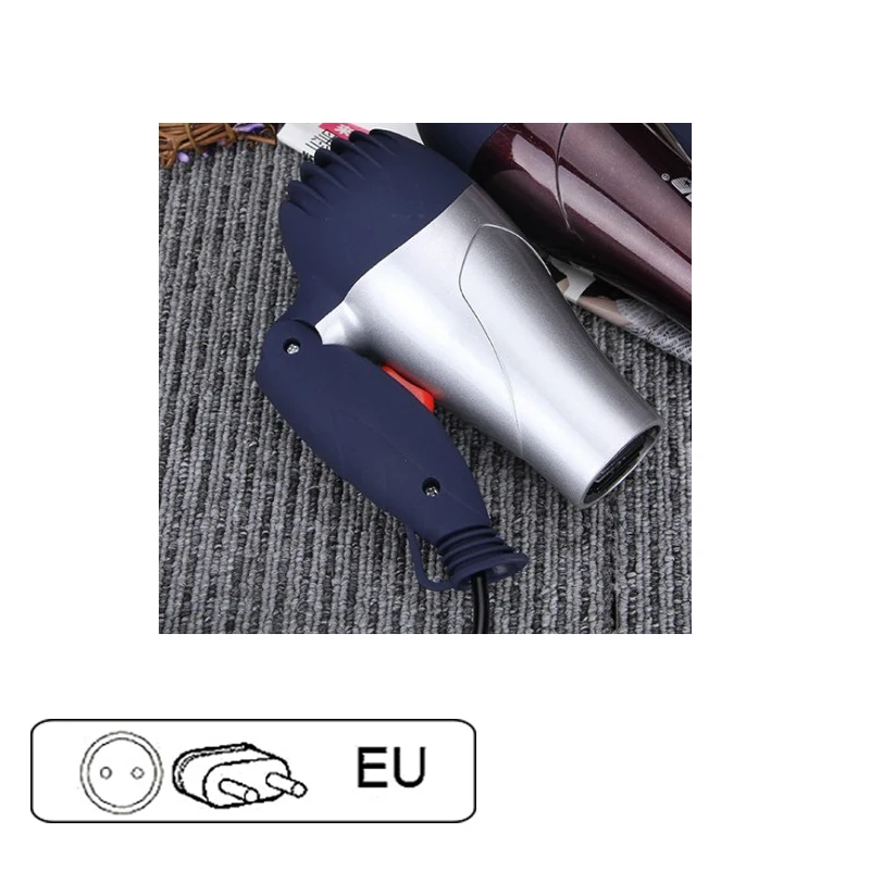 EU Plug 1500W Лидер продаж, профессиональный салонный фен для волос, 2 в 1, фен с горячим воздухом, фен для волос с отрицательными ионами, фен для волос, сильный ветер, горячий Фен - Цвет: EU Plug 1500W