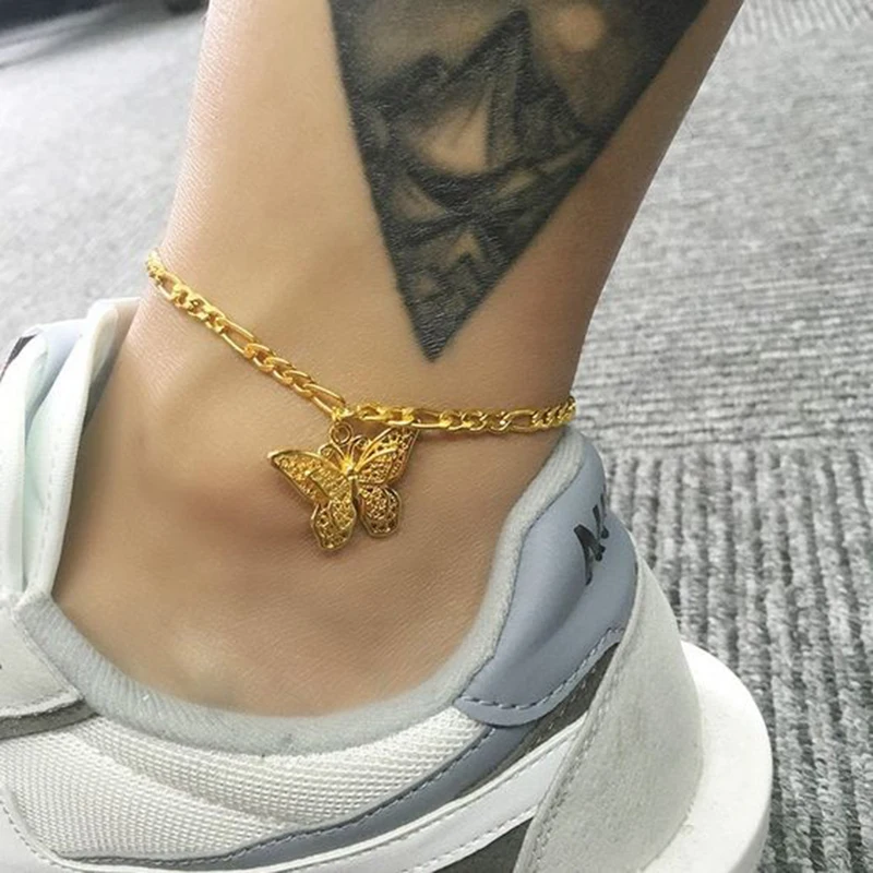 Gold Butterfly Anklet Bohemian Beach Anklets for Women Ankle Bracelet Foot Chain Summer Sandals Foot Bracelets Female Jewelry Gold Butterfly Anklet Bohemian Beach Anklets for Women Ankle Bracelet Foot Chain Summer Sandals Foot Bracelets Female Jewelry