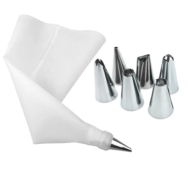 8pcs C Stainless Steel Wire Cake Cutter Slicer Spatula Silicone Mold Cake Decorating Tools Kitchen Baking Pastry Carving DIY Reusable - Цвет: 8pcs C