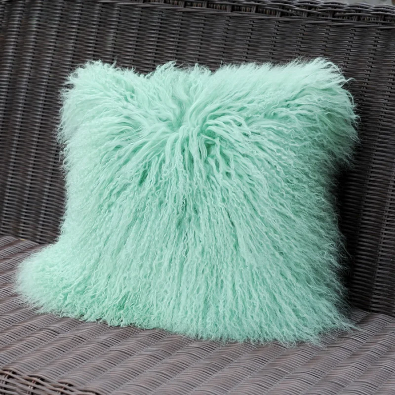 

Beach wool pillow sleeve fur cushion sofa bedside pillow sleeve wool cushion sleeve (including cott
