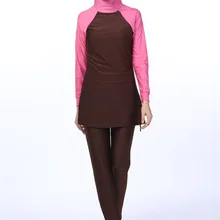 Мусульманский купальник для мусульман, женская одежда для плавания, скромный хиджаб, пляжная одежда, купальный костюм, плюс размер, полный купальник