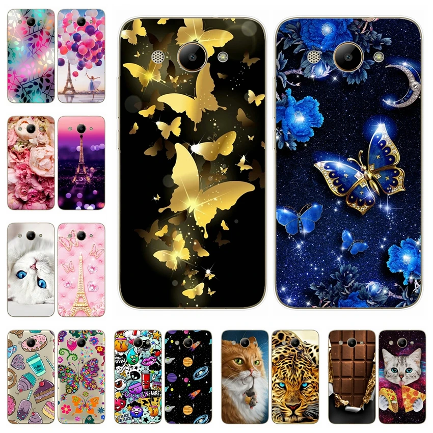 

For Huawei Y3 2017 soft Silicone Case Printing Cute Animal Cat Phone Case Cover For Huawei Y 3 2017 Fundas Coque Bumper Capa