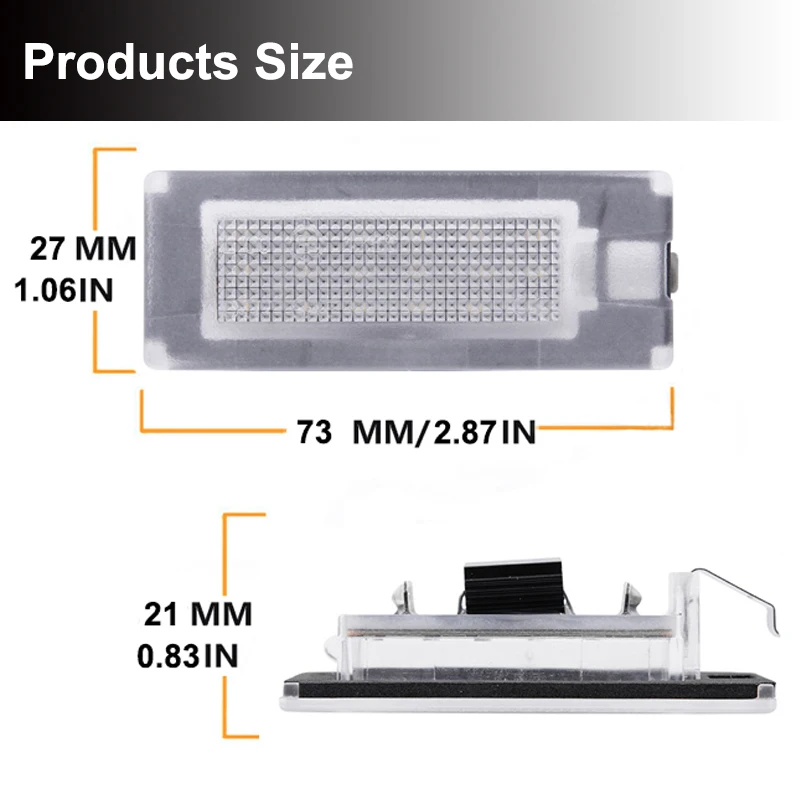 WinPower LED Luci targa auto Lampada 3582 SMD con CanBus nessun errore