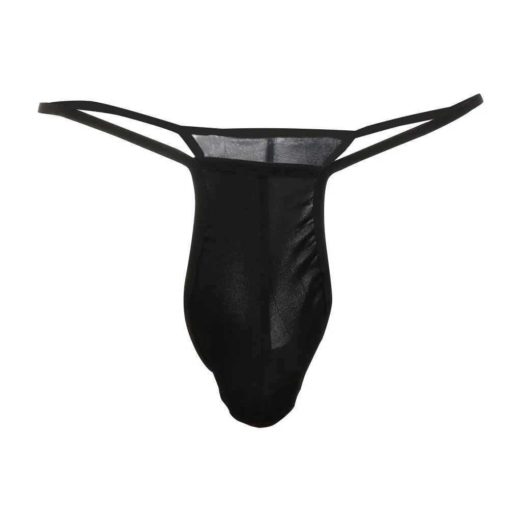 New Men's Lingerie Micro Thong boys T-back Thin Low-waisted Underpants Sexy Comfortable Underwear Gay Boxer Shorts |