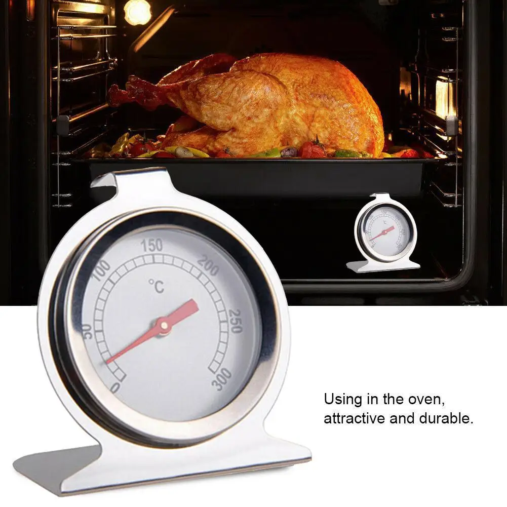 

1Pc Stainless Steel Oven Cooker Thermometer Temperature Gauge Kitchen Thermometer For Food Meat Temperature Measuring Meter
