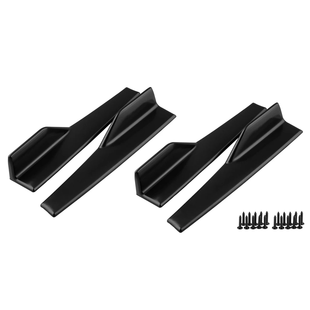 2 пары универсальная боковая юбка рокер сплиттер Winglet крыло диффузор расширение для автомобиля