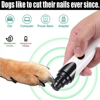 

Rechargeable Pet Nail Grinder Dog Nail Clippers Painless Usb Electric Cat Paws Nail Cutter Grooming Trimmer File #Z