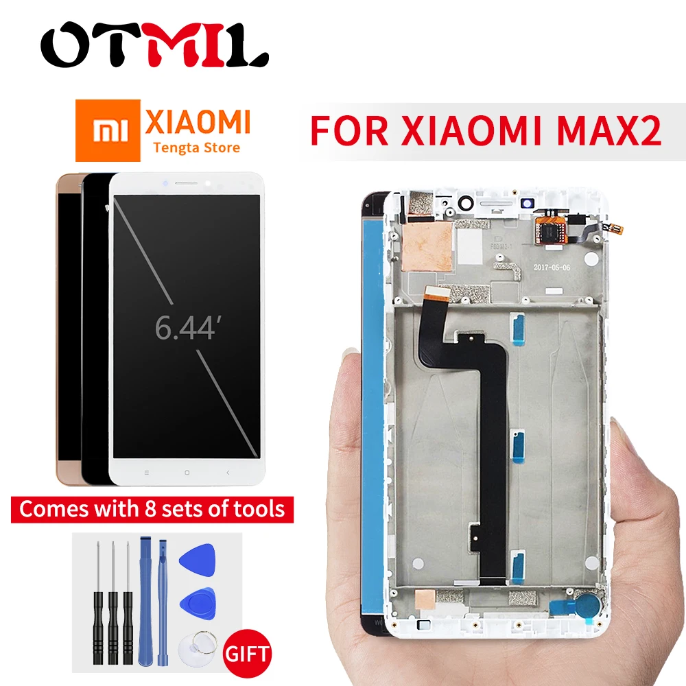 

6.44" Original For XIAOMI Mi Max 2 LCD Touch Screen with Frame Digitizer For XIAOMI Mi Max2 Display For Mi Max2 LCD Replacement