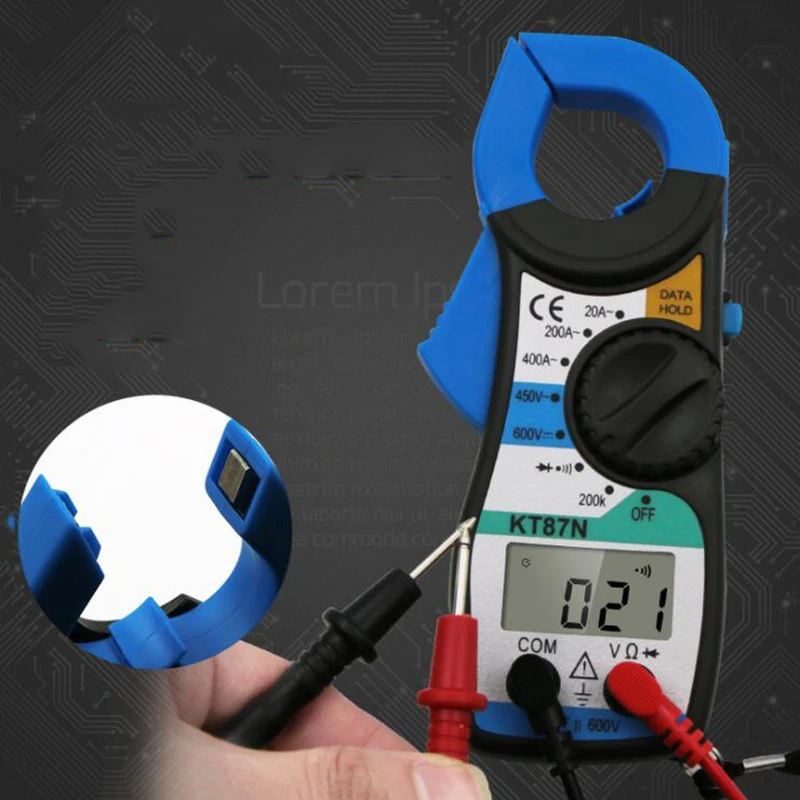 

KT87N multi-function electrician digital clamp meter high precision universal meter mini clamp flow meter clamp multimeter