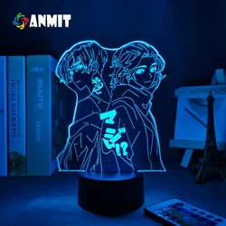 Lampe LED 3D Manga de Mikey de Tokyo Vengeance pour la Décoration, Luminaire d'Intérieur Idéal pour une Chambre d'Enfant ou une Table, Cadeau d'Anniversaire 