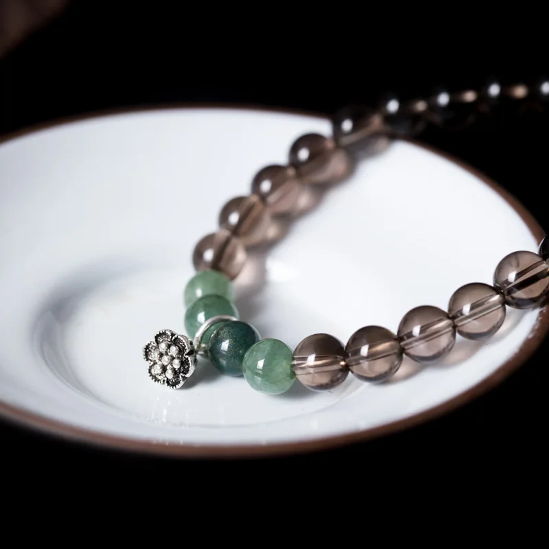 Natural Stone Smoky Bracelet
