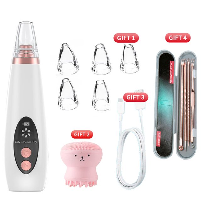 Blackhead Remover Face Deep Nose Cleaner T Zone Pore Acne Pimple Removal Vacuum Suction Facial Diamond Beauty Clean Skin