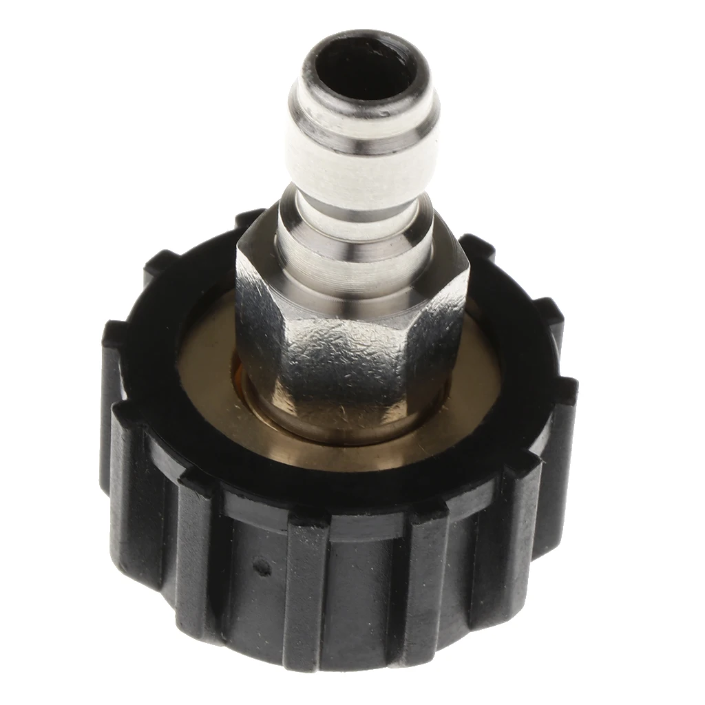2pcs Set High Pressure Washer Quick Connect Adapters, M22 M14 to 1/4 Male