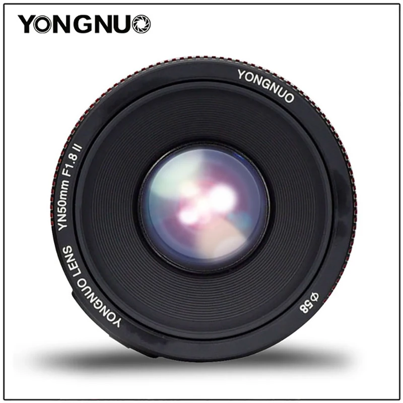 YONGNUO YN EF 50 мм f/1,8 AF объектив апертура Автофокус YN 50 мм f1.8 YN 50 мм F1.8 II объектив для Canon EOS 600D 700D 750D DSLR камер