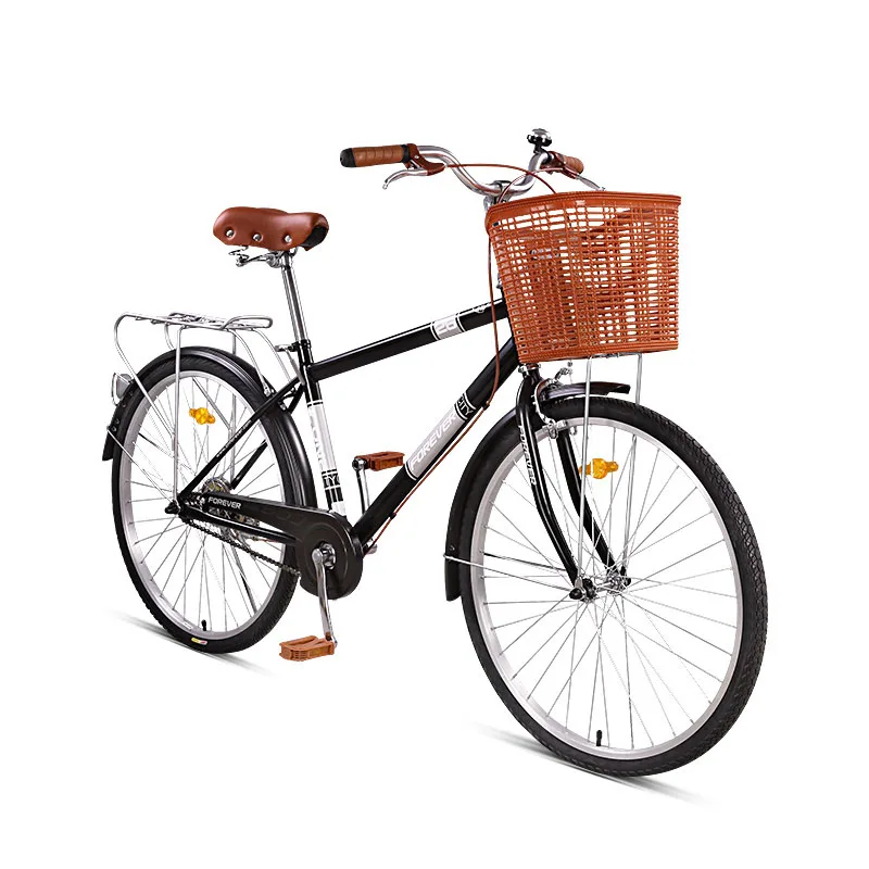 women commuter bike 26 inches bike Commuter bicycle single speed vintage Bike inlcude basket Cruiser frame