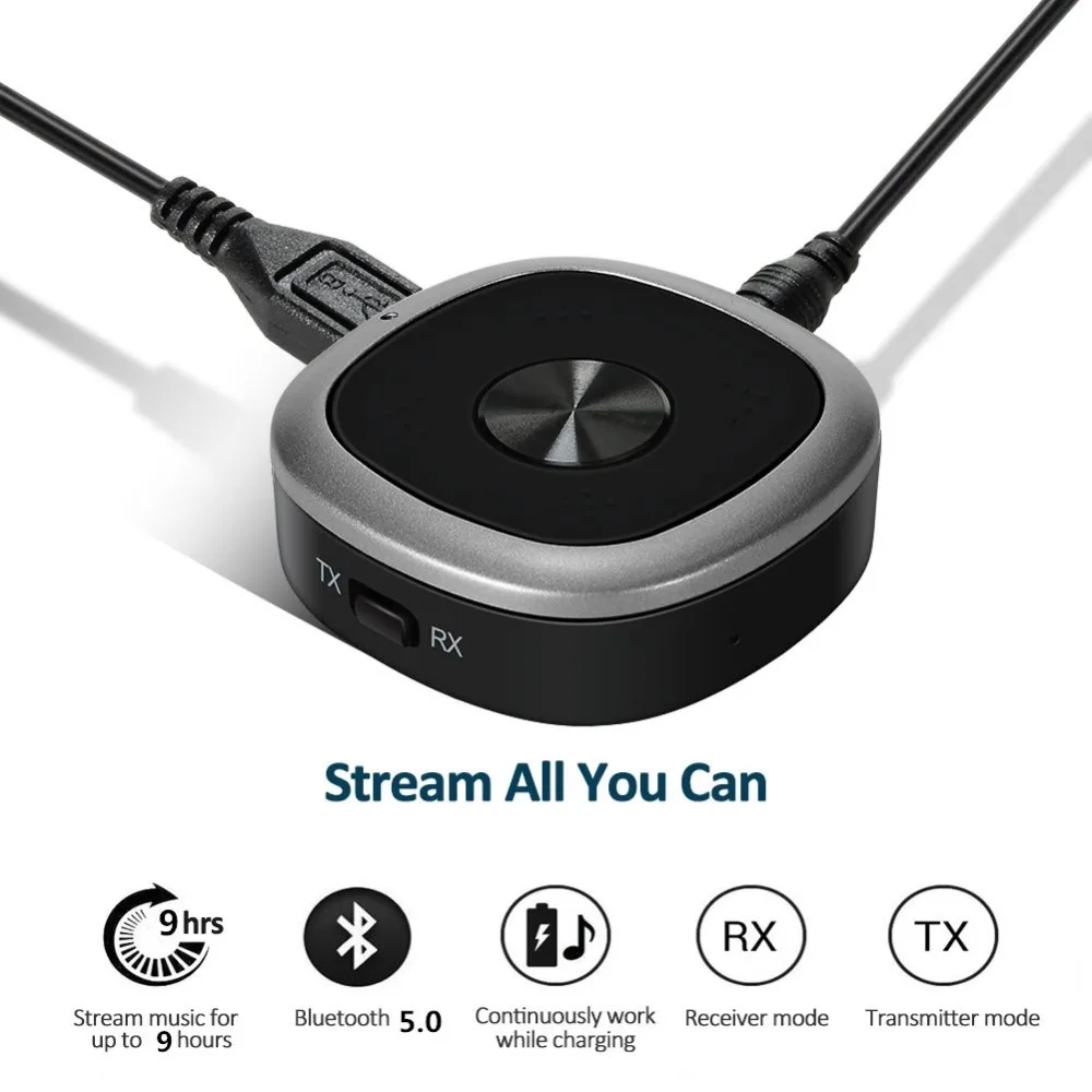 Bluetooth 5,0 аудио приемник передатчик Bt Aptx HD низкая задержка Hifi музыка стерео адаптер микрофон/клип/3,5 мм AUX Jack/RCA для ТВ автомобиля