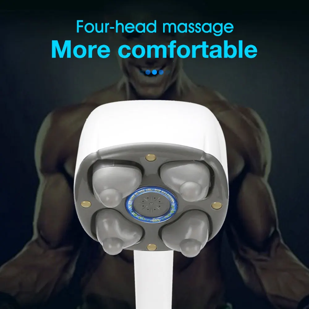 Многофункциональный отрицательный ион шейный массажер 4 Массажная головка