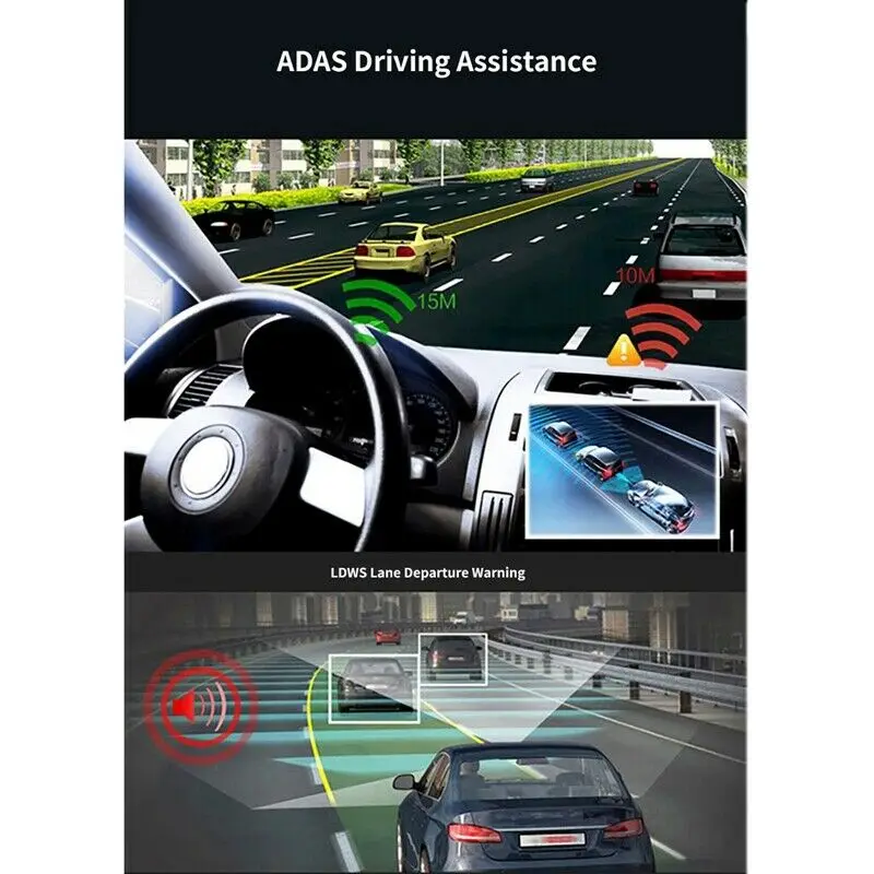 12 дюймов Android 8,1 Adas Dash Cam Автомобильный видеорегистратор Gps Bluetooth навигация Fhd видео рекордер 4G Wifi Dvr зеркало