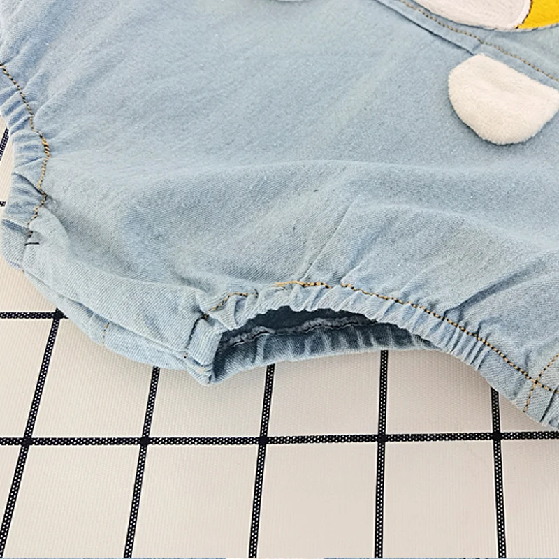 IENENS Baby Boy Girl Bodysuit Denim Clothing Summer Jumpsuit Cartoon Jumper Outfits Newborn Infant Clothes Overalls Dungarees baby bodysuit,cotton romper