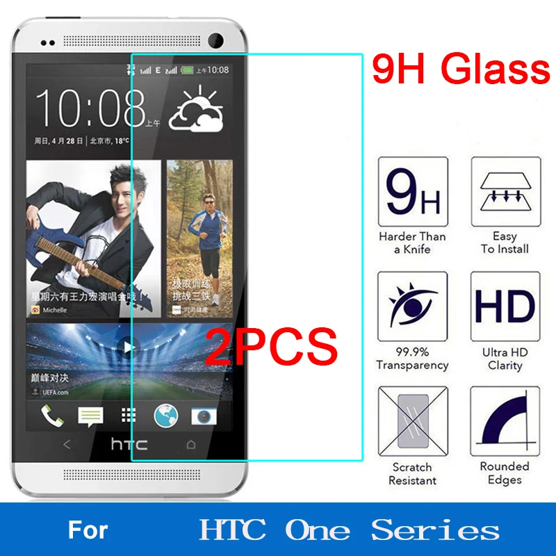 

2pcs Screen Protector for HTC 628 626 620 530 19 Plus 10 Pro Front Screen Protective Glass For HTC Desire 826 825 820 816 728