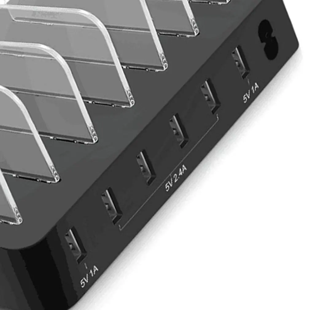 Многофункциональное зарядное устройство для быстрой зарядки Usb зарядное устройство 6 портов док-станция поддержка для всех телефонов/столов/смарт-часов/банка питания