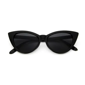 

Sunglasses Retro Thick Frame Cat Eye Sunglasses Women Ladies Fashionable Mirror Lens Cateye Sun Glasses For Female