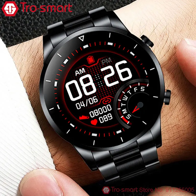 New 2021 Smart Watch Men Male Smartwatch Electronics Smart Clock For Android IOS Fitness Tracker Touch Smart-watch