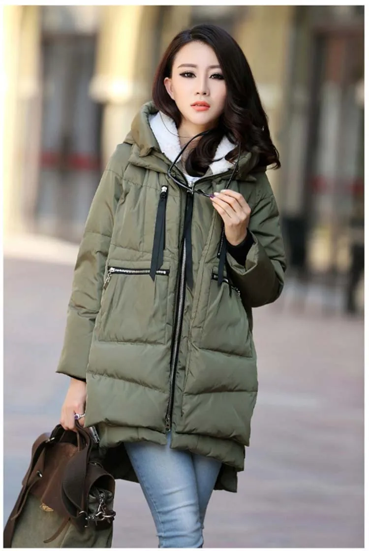 Зимнее женское хлопковое пальто, теплые длинные парки с капюшоном, куртка армейского зеленого цвета, куртки с хлопковой подкладкой, большие размеры 5XL
