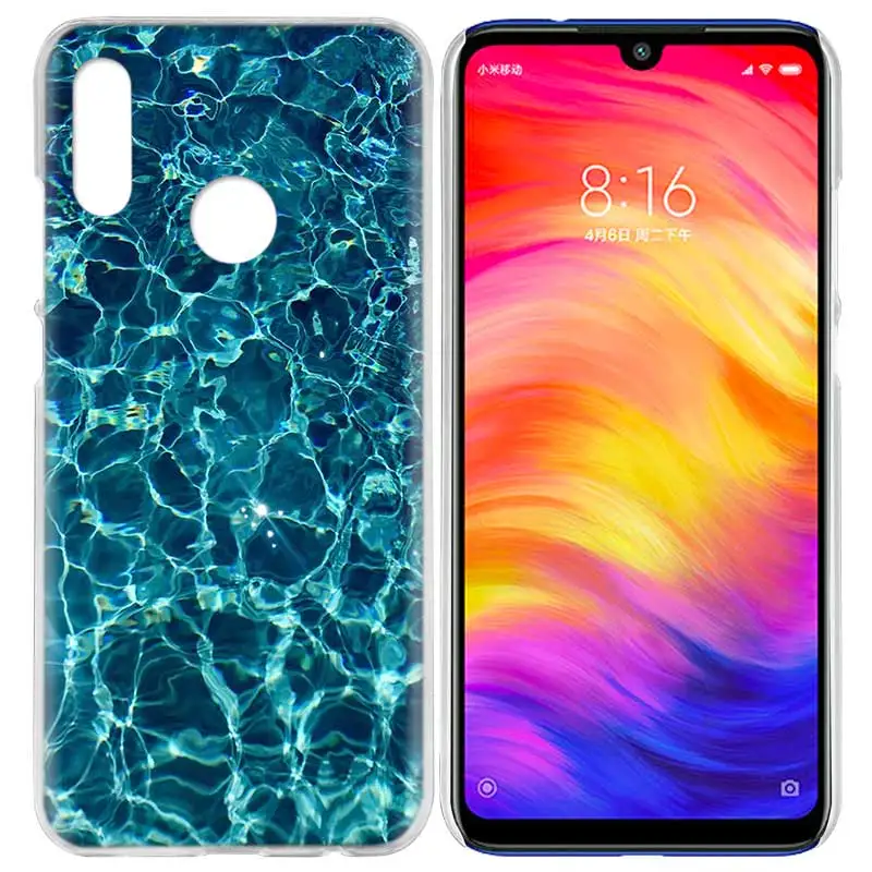 Чехол для Xiaomi Redmi Note 7 7A фотоаппаратов моментальной печати 7S 6 6A 5 Y3 K20 mi 8 до 9 лет CC9 CC9E A1 A2 A3 играть F1 Lite Pro Plus Волны Океана Подводный свет r