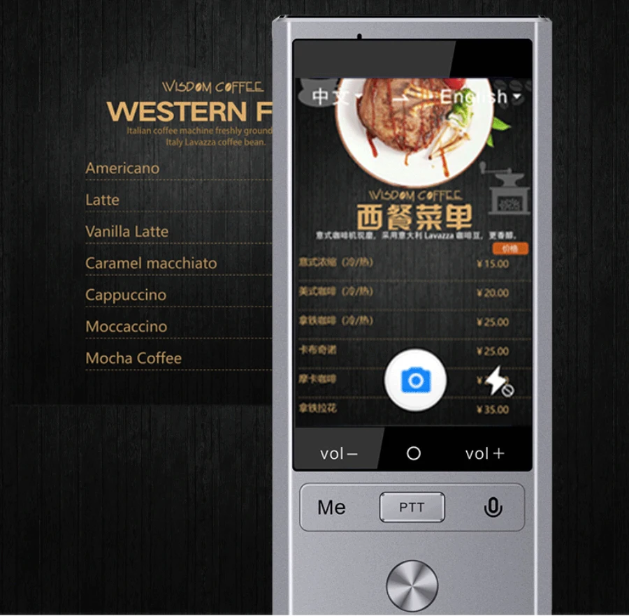 Camera Offline Interpreter 107 Multi-language Portable Travel Smart Voice Translator Photo Translat