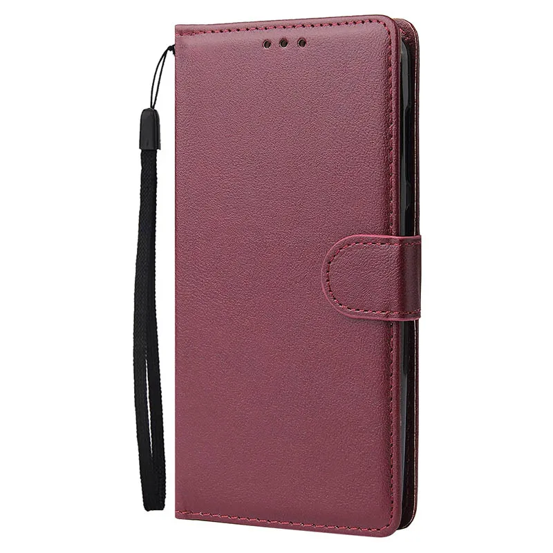 Wine Red Кошелек с фоторамкой чехол для Realme 3 Pro Чехол подставка Флип кожаный чехол для OPPO F7 R15 F11 PRO Realme 3 RMX1825 RMX1821 Coque - Цвет: Wine Red