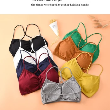 

Sexy Women Wireless Seamless Soft Bras Women Push Up Bras Underwear Women Strap Cross Breathable Bra Brassiere