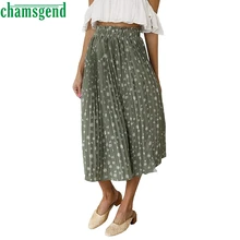 CHAMSGEND женские с высокой талией женские плиссированные юбки осень зима женские корейские школьные юбки Повседневные длинные эластичные юбки женские