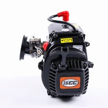 1/5 радиоуправляемые автомобильные запчасти, детали двигателя 36CC, 4 болта, двигатель с для Walbro1107 carb NGK Свеча зажигания