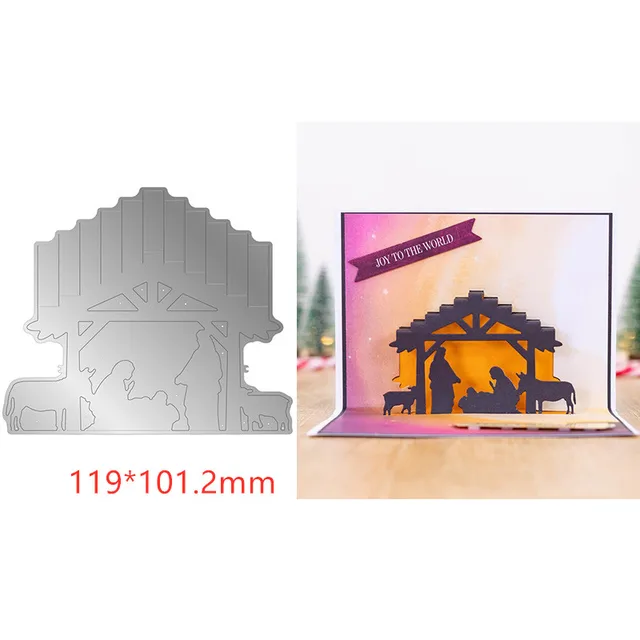 Christmas Pop Out Metal Cutting Dies Stacked Gifts Christmas Tree Snowflake Reindeer Diecut for DIY Scrapbooking Card Craft 2021 Picture 1