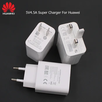

Huawei 5V4.5A Fast Charging Charger EU US UK Power Adapter USB Type C Cable For Huawei P40 P30 P20 Pro Honor 9 10 9X V20 V9 V8