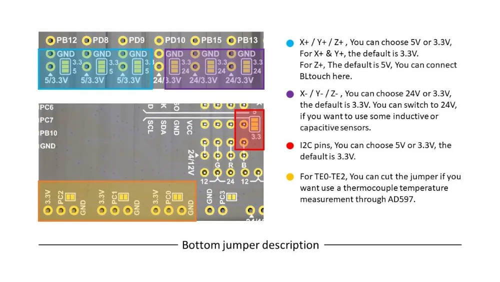 S6 V1.2 плата управления 32 бит с 4 шт. TMC2208 UART Драйвер шагового двигателя Летающий провод MX разъем VS F6 V1.3 SKR V1.3