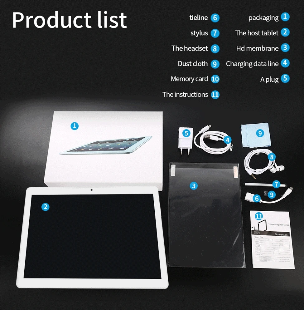  MT8752 10 inch Tablet Pc Octa Core 3G 4G LTE Phone Call Google Market GPS WiFi FM Bluetooth 10.1 Ta