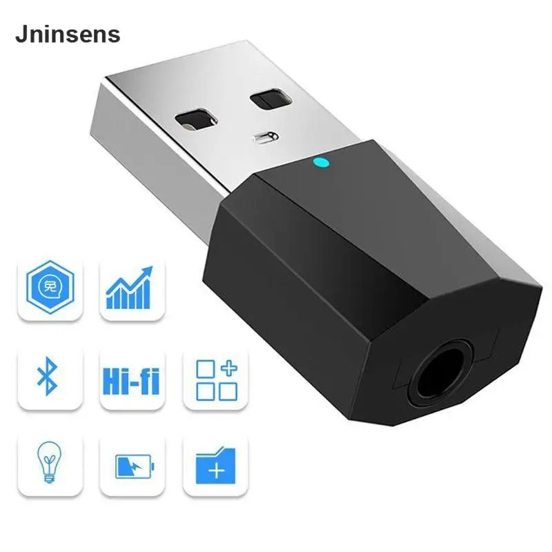 

Bluetooth Audio Transmitter Mini 3.5mm Jack AUX USB Stereo Music Wireless Adapter for TV PC