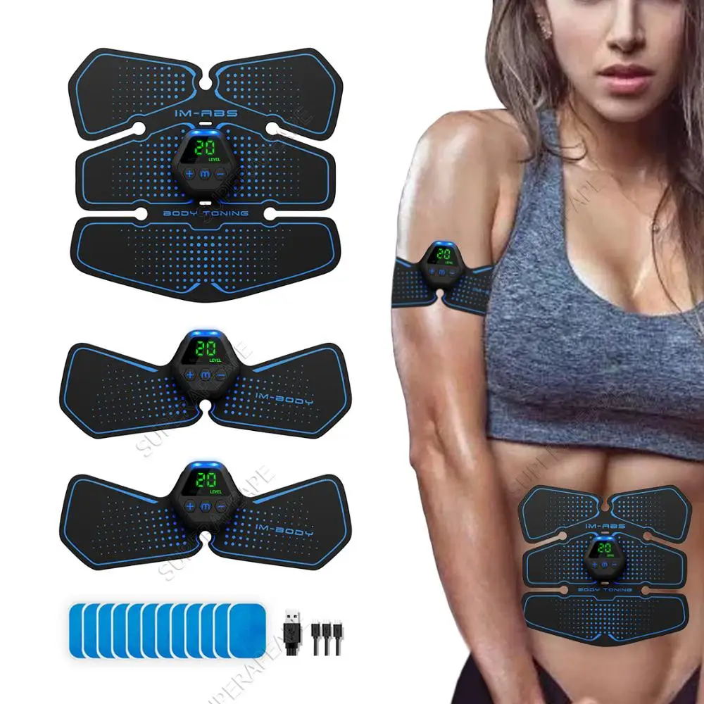 Abdominal Muscle Stimulator Toner ABS Workout Home Gym Office Fitness Equipment Training Men Women Electrostimulation Musculaire | Спорт и