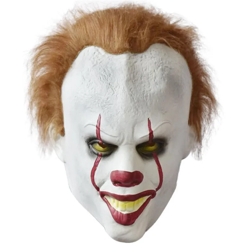 Фильм It: Chapter Two Pennywise Карнавальная маска парики танцующий клоун Билл скаргард Косплей латексные маски Хэллоуин