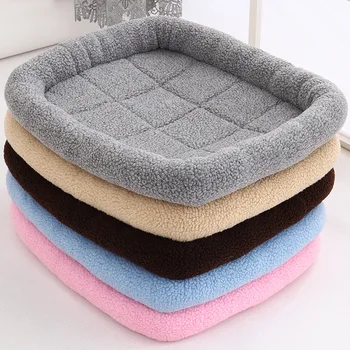 

Five-color lambskin tray pad pet nest warm not lint+bottom Oxford point plastic cloth non-slip Soft and comfortable warm kennel