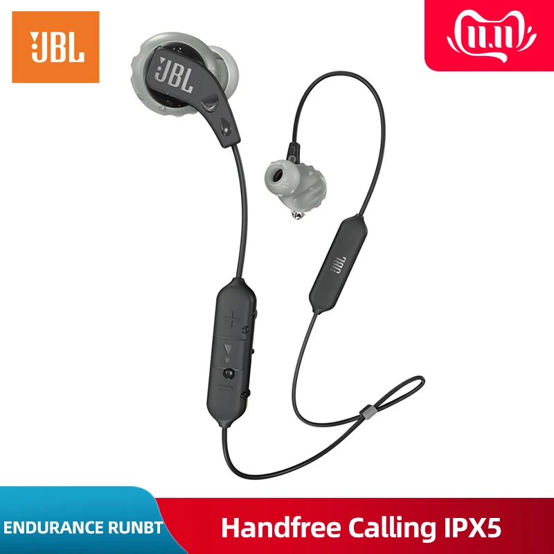 Беспроводные спортивные наушники JBL ENDURANCE RUNBT с Bluetooth, водонепроницаемые наушники IPX5 с микрофоном