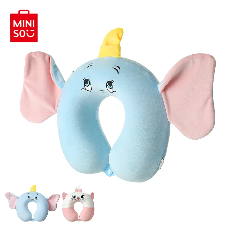 Miniso U Shaped Travel Pillow Dumbo Aristocats Neck Pillow For Car