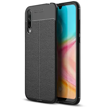 

50pcs/lot For Huawei Honor 20 Lite Luxury Flexible Skin Rugged Litchi Shockproof TPU Case For Huawei Honor 20 Lite