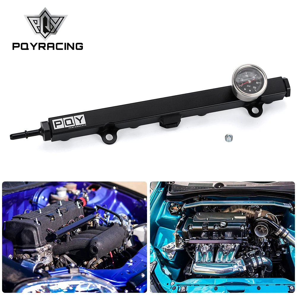Aluminium K SERIES Heavy FUEL RAIL kit High Flow Injection fuel rail FOR HONDA K20 K24 RSX CIVIC SI,INTEGRA EP3 with gauge injectors rail