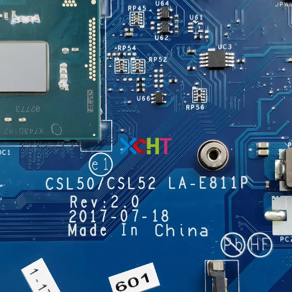 924760-601 924760-001 LA-E811P w 520/2GB GPU N3710 CPU for HP Laptop 15-bs009la 15-bs043la NoteBook PC Motherboard Mainboard