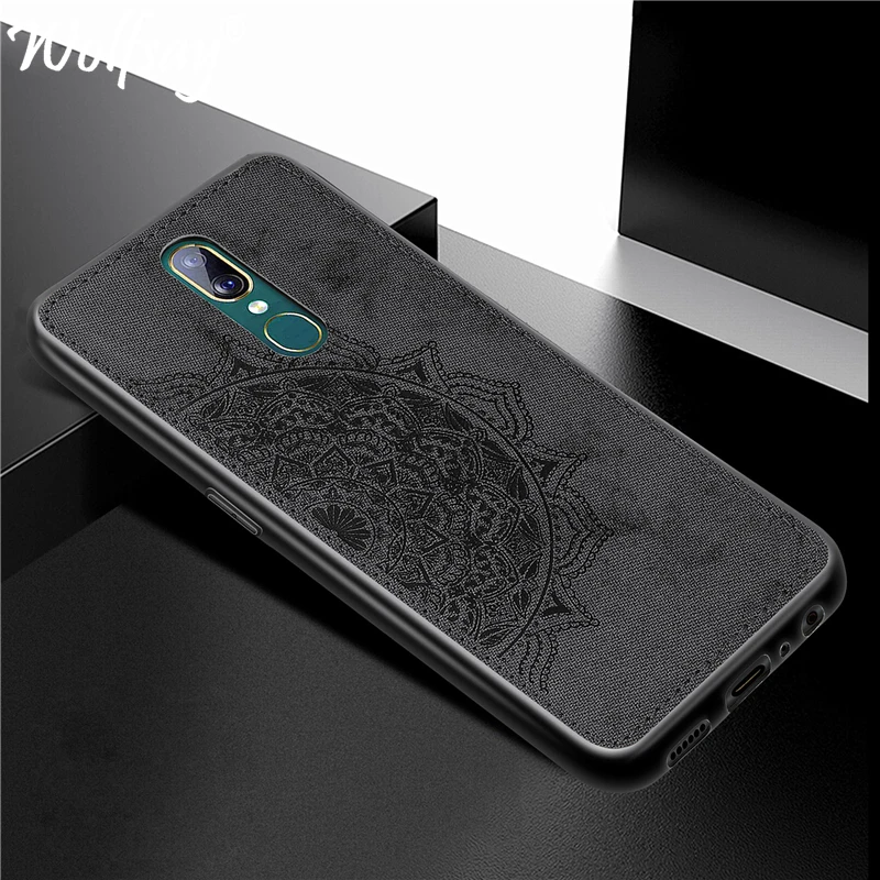 OPPO F11 Case on for A9 Cover sFor Coque CPH1913 Bumper Painted 3D Embossing Matte Back Wolfsay | Мобильные телефоны и