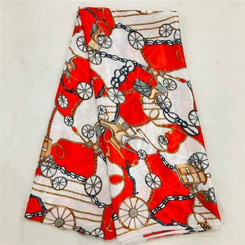 

Modal Organza Satin Silk Fabric African Soft SILK Wax Print Fabric 5 yard chiffon Silk Lace fabric Imitated Ankara Fabric 051214