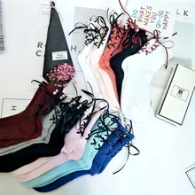 Calcetines mujer, женские носки, популярные носки, mujer skarpetki, модные, с жемчужинами, женские, полые, хлопковые, для отдыха, удобные